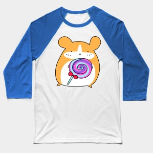 Lollipop Hamster Baseball T-Shirt